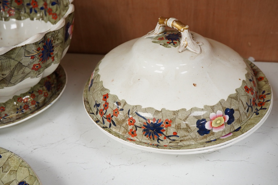 An early 19th century Spode part dinner service